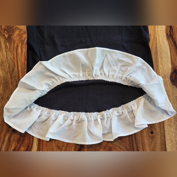 Nautica Girls' Navy Blue Peter Pan Collar Top - Picture 4 of 6